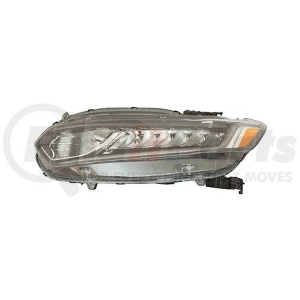 317-1186L-AC2 by DEPO - Headlight, LH, Black Housing, Clear Lens, LED, CAPA Certified