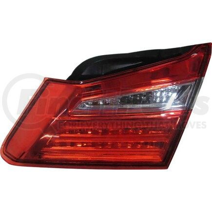 317-1342R3AC by DEPO - Tail Light, RH, Inner, Trunk Lid Mounted, Black/Chrome Housing, Red/Clear Lens, CAPA Certified