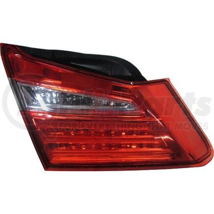 317-1342L3AC by DEPO - Tail Light, LH, Inner, Trunk Lid Mounted, Chrome Housing, Red/Clear Lens, CAPA Certified
