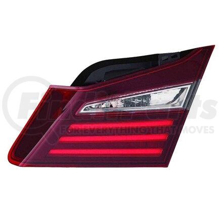 317-1342R-AS by DEPO - Tail Light, RH, Inner, Trunk Lid Mounted, Black Housing, Red/Clear Lens, with Backup Light, LED