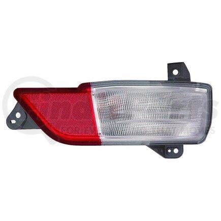 317-2913R-AC by DEPO - Backup Light, RH, Bumper Mounted, Chrome Housing, Red/Clear Lens, CAPA Certified