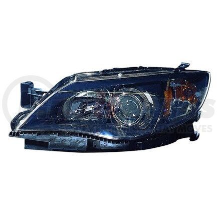 320-1118L-AC2 by DEPO - Headlight, LH, Black Housing, Clear Lens, with Projector, CAPA Certified