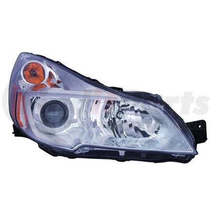 320-1122R-ACN1 by DEPO - Headlight, RH, Chrome Housing, Clear Lens, with Projector, CAPA Certified