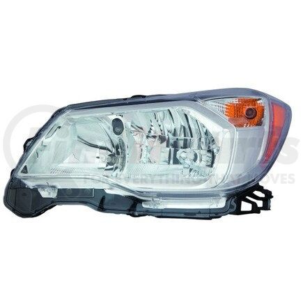320-1124L-AC1 by DEPO - Headlight, LH, Chrome Housing, Clear Lens, CAPA Certified