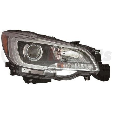 320-1127R-AC2 by DEPO - Headlight, RH, Black/Chrome Housing, Clear Lens, CAPA Certified