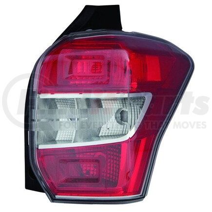 320-1917R-US by DEPO - Tail Light, RH, Lens and Housing, Chrome Housing, Red/Clear Lens