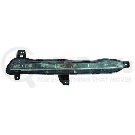 321-1602R-AS by DEPO - Daytime Running Light, RH, Chrome Housing, Clear Lens