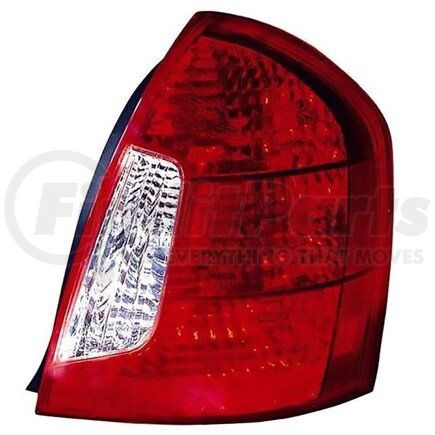 321-1943R-AS by DEPO - Tail Light, RH, Chrome Housing, Red/Clear Lens