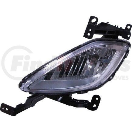 321-2026L-AQN by DEPO - Fog Light, LH, Chrome Housing, Clear Lens