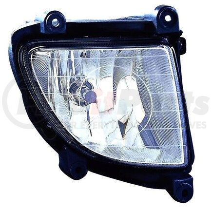 323-2009L-AQD by DEPO - Fog Light, LH, Chrome Housing, Clear Lens