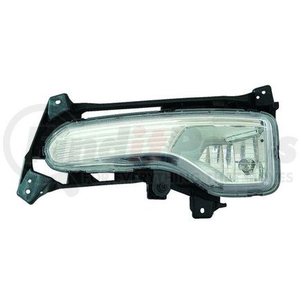 323-2042L-AS by DEPO - Fog Light, LH, Chrome Housing, Clear Lens