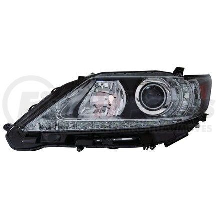 324-1114L-UC2 by DEPO - Headlight, LH, Chrome Housing, Clear Lens, with Projector, CAPA Certified