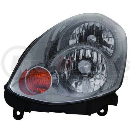 325-1102L-ASH7 by DEPO - Headlight, LH, Chrome Housing, Clear Lens