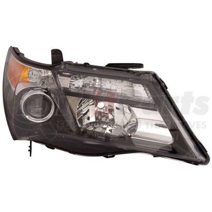 327-1102RMUSHN7 by DEPO - Headlight, RH, Lens and Housing, Black Housing, Clear Lens, with Projector