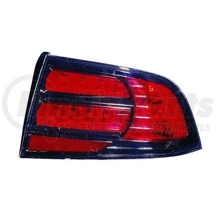327-1901R-US7 by DEPO - Tail Light, RH, Lens and Housing, Black Housing, Red Lens, LED