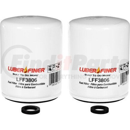 LFF3806 by LUBER-FINER - 3" Spin - on Fuel Filter