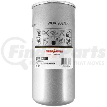 LFF6289 by LUBER-FINER - 4" Spin - on Oil Filter