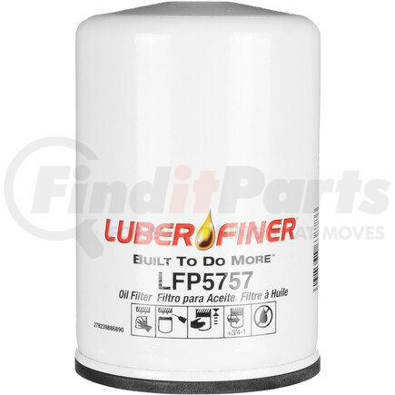 LFP5757 by LUBER-FINER - 4" Spin - on Oil Filter