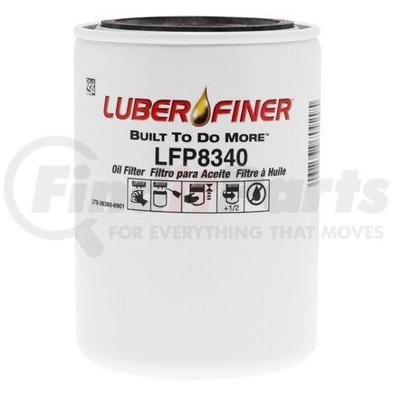 LFP8340 by LUBER-FINER - 4" Spin - on Oil Filter