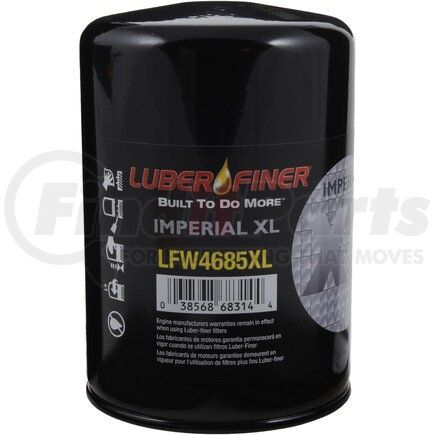 LFW4685XL by LUBER-FINER - 4" Spin - on Coolant Filter