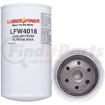 LFW4018 by LUBER-FINER - Luberfiner LFW4018 4" Spin-on Coolant Filter