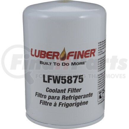 LFW5875 by LUBER-FINER - 4" Spin - on Coolant Filter