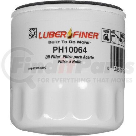 PH10064 by LUBER-FINER - Spin - on Oil Filter