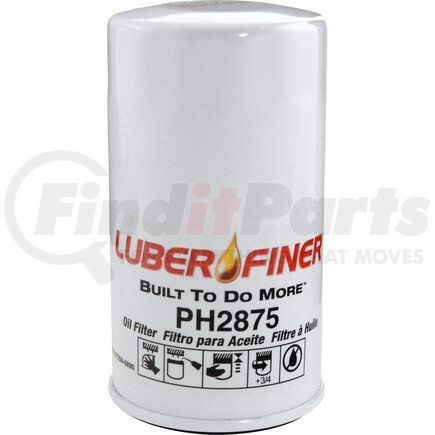 PH2875 by LUBER-FINER - 2 1/2" Spin - on Oil Filter