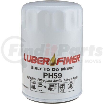 PH59 by LUBER-FINER - 3" Spin - on Oil Filter