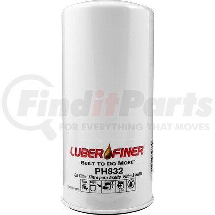 PH832 by LUBER-FINER - 4" Spin - on Oil Filter