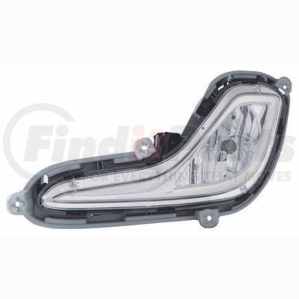 321-2028L-AQ by DEPO - Fog Light, LH, Chrome Housing, Clear Lens