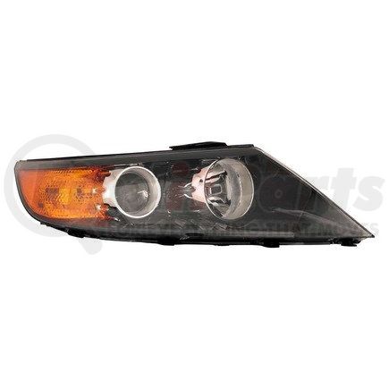 323-1132R-AC2 by DEPO - Headlight, RH, Black Housing, Clear Lens, with Projector, CAPA Certified