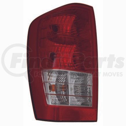 323-1940L-AS by DEPO - Tail Light, LH, Chrome Housing, Red/Clear Lens