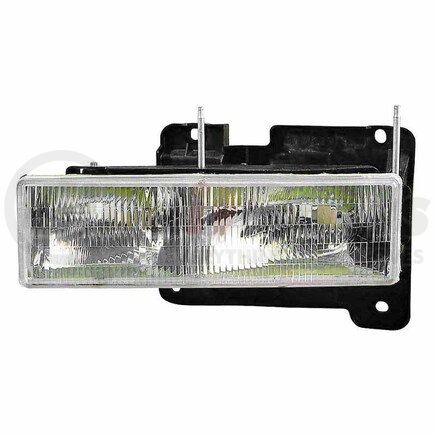 332-1117L-AC by DEPO - Headlight, LH, Chrome Housing, Clear Lens, Composite Type, CAPA Certified