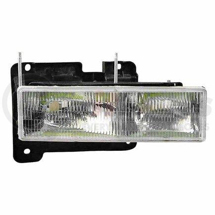 332-1117R-AC by DEPO - Headlight, RH, Chrome Housing, Clear Lens, Composite Type, CAPA Certified