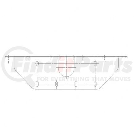 15-14031-000 by FREIGHTLINER - Frame Crossmember Reinforcement Plate