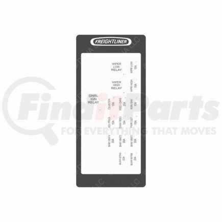 24-01685-022 by FREIGHTLINER - Miscellaneous Label - Electric, Power Distribution Module 1, Fw, Eb2