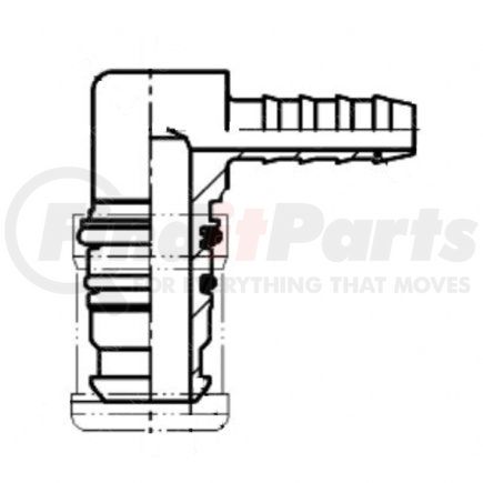 A-006-997-72-89 by FREIGHTLINER - Angle Plug - RH, NG12 N