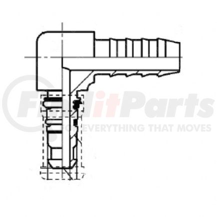 A-006-997-74-89 by FREIGHTLINER - Angle Plug - RH, NG8 NW