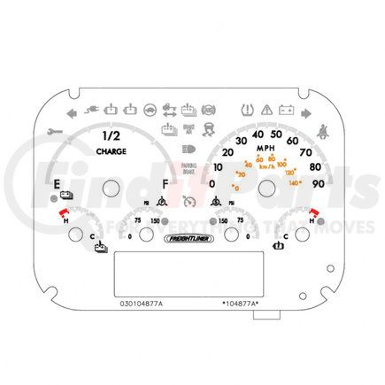 A22-79282-000 by FREIGHTLINER - IP-6GAUGE,MPH,AIR,EV,US