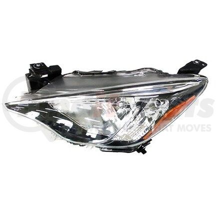 328-1103L-UC2 by DEPO - Headlight, LH, Black/Chrome Housing, Clear Lens, CAPA Certified