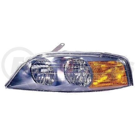 331-1185L-AS by DEPO - Headlight, LH, Black Housing, Clear Lens