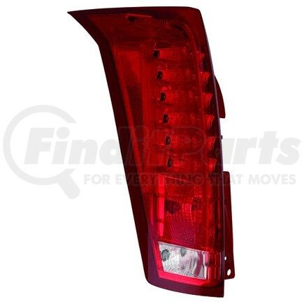 332-1951L-AS by DEPO - Tail Light, LH, Chrome Housing, Red/Clear Lens, LED