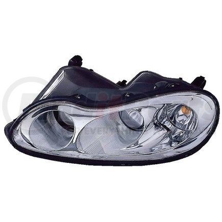 333-1163L-AS by DEPO - Headlight, LH, Chrome Housing, Clear Lens, with Projector