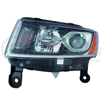 333-1194L-AC2 by DEPO - Headlight, LH, Black Housing, Clear Lens, with Projector, CAPA Certified