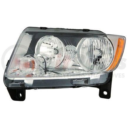 333-1190L-AC by DEPO - Headlight, LH, Chrome Housing, Clear Lens, CAPA Certified