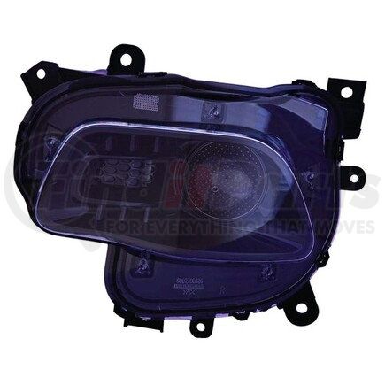 333-1195R-AC2 by DEPO - Headlight, RH, Black Housing, Clear Lens, CAPA Certified