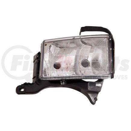 334-1102R-US by DEPO - Headlight, RH, Chrome Housing, Clear Lens, without Park or Sidemarker