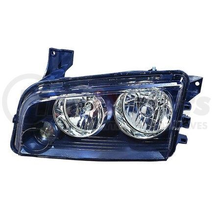 334-1116L-AC2 by DEPO - Headlight, LH, Black Housing, Clear Lens, CAPA Certified