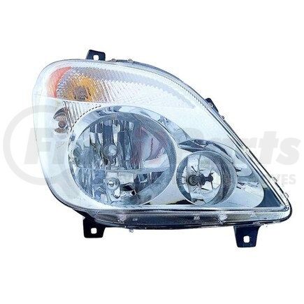 334-1125R-AS by DEPO - Headlight, RH, Chrome Housing, Clear Lens